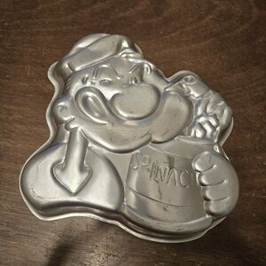 Wilton 1980s Popeye Spinach Cake Pan Sheet Kitchen Collectible Sailor